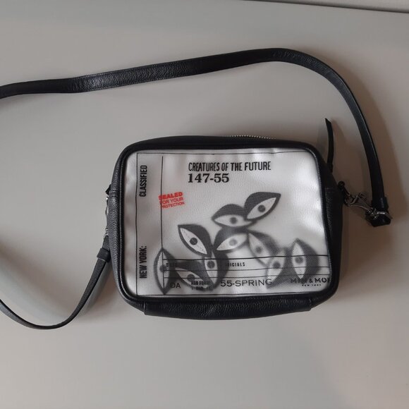 Min & Mon Handbags - Min & Mon NYC - Creatures of the Future 147-55 crossbody bag - floating eyes